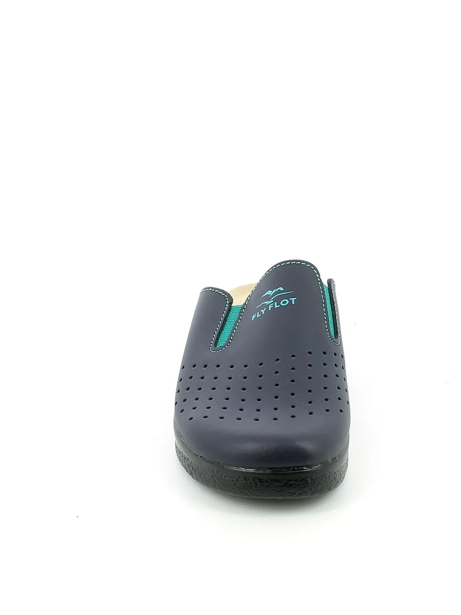 Fly Flot  Ciabatta Traforata Blu con Elastici 