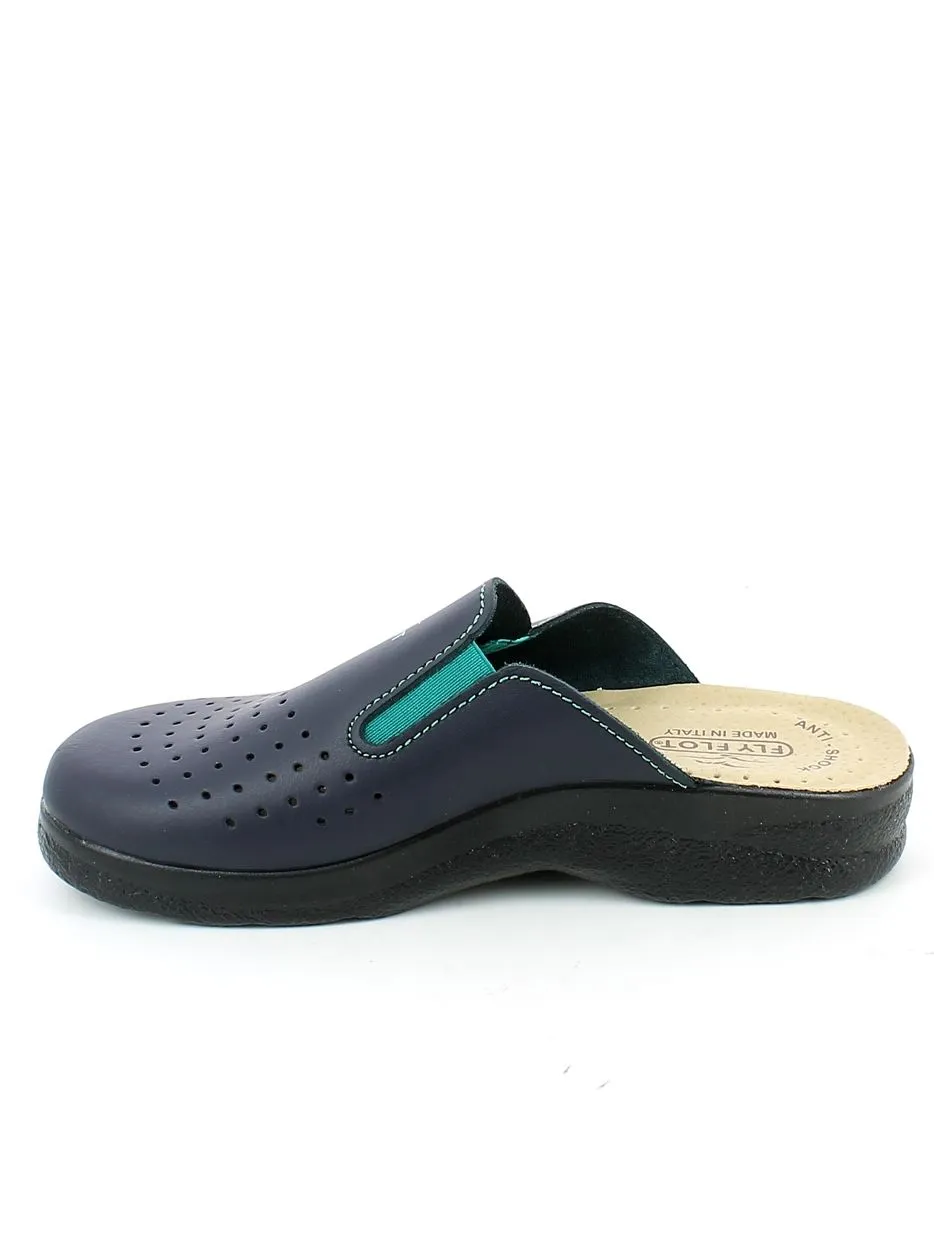 Fly Flot  Ciabatta Traforata Blu con Elastici 