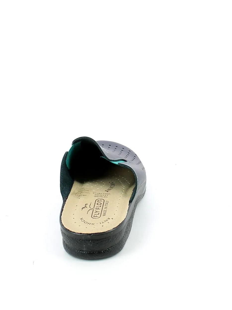 Fly Flot  Ciabatta Traforata Blu con Elastici 