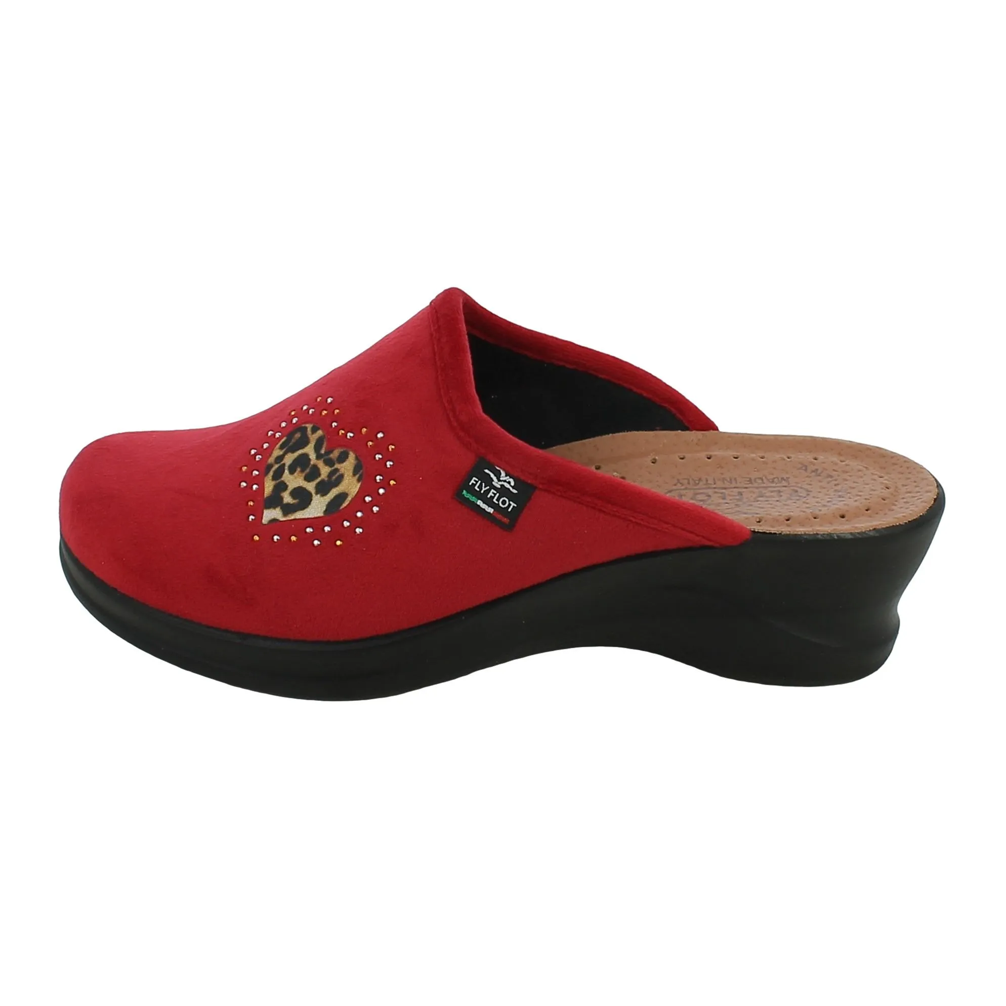 Fly Flot  Ciabatte da Casa Donna Flyflot Rosse con Tacco 5 