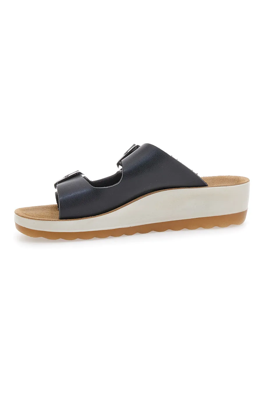   FLY FLOT Ciabatte Nere Con Fibbie Fly Flot 42642