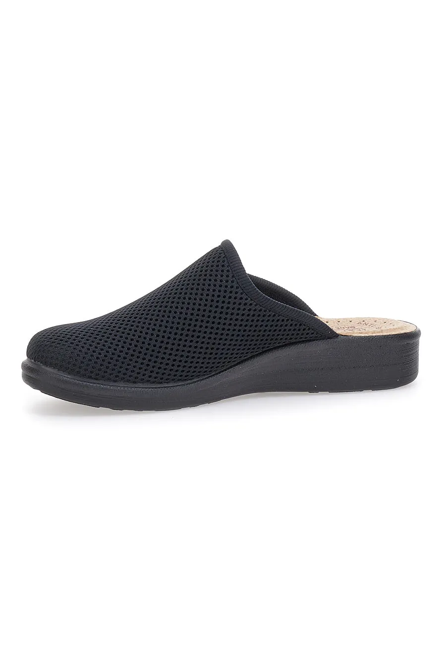   FLY FLOT Ciabatte Nere Con Plantare in pelle Made In Italy Fly Flot 83368