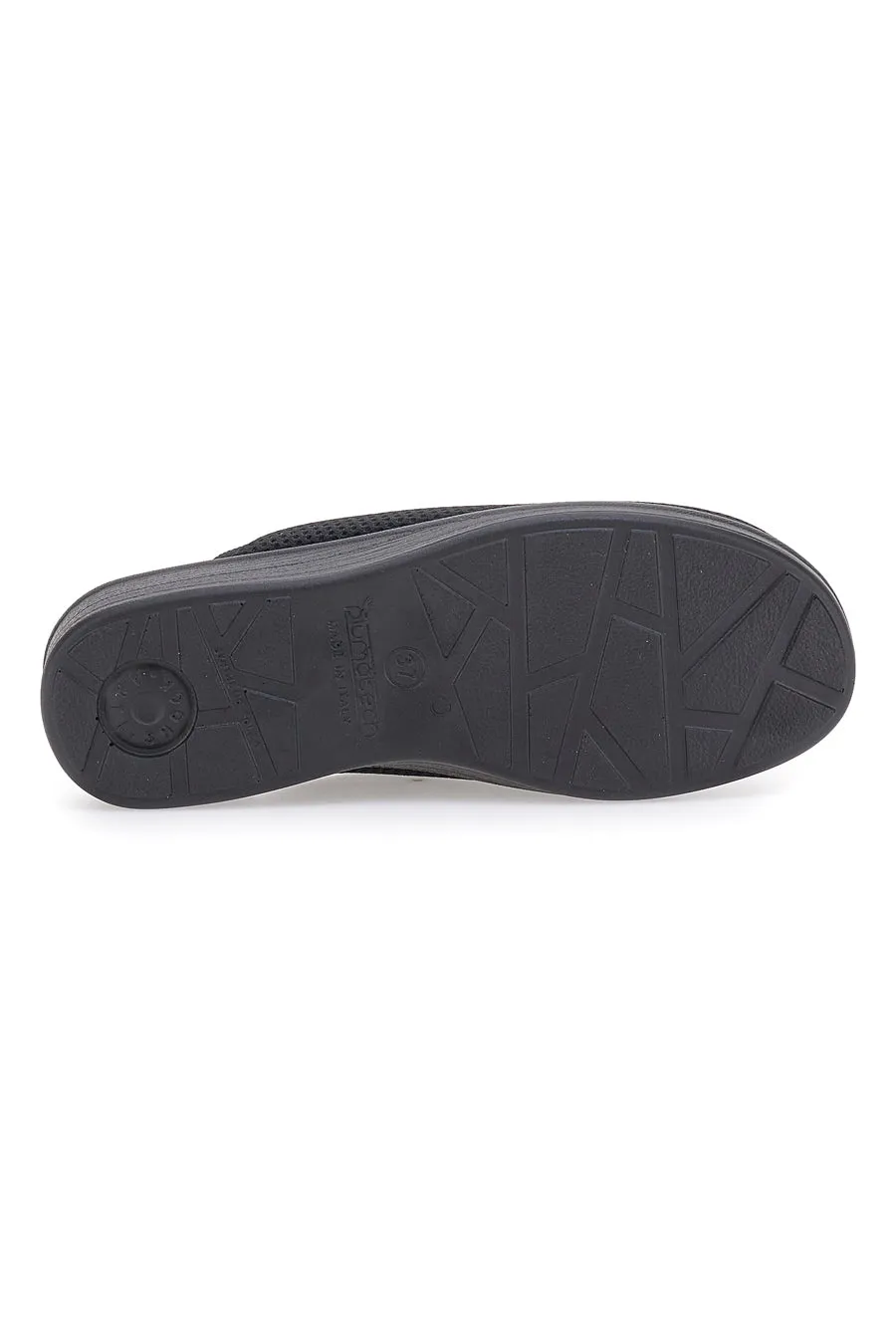   FLY FLOT Ciabatte Nere Con Plantare in pelle Made In Italy Fly Flot 83368