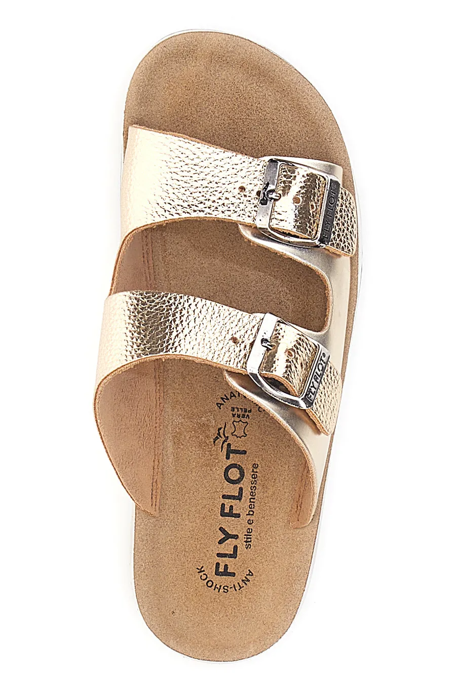   FLY FLOT Ciabatte Oro con Fibbie Fly Flot 7764