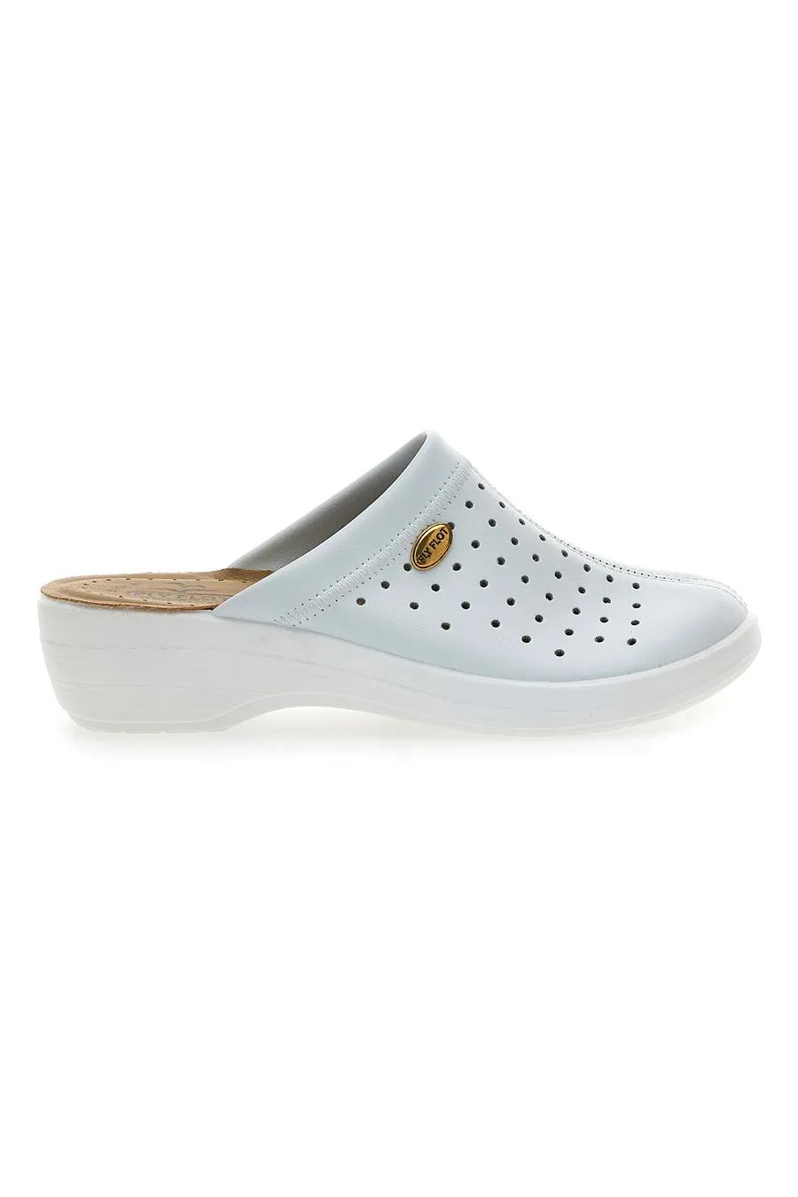   FLY FLOT Ciabatte Professionali Bianche Con Plantare Anatomico Made In Italy Fly Flot 5001