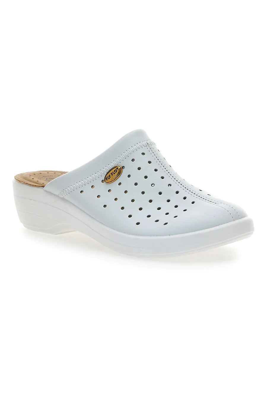   FLY FLOT Ciabatte Professionali Bianche Con Plantare Anatomico Made In Italy Fly Flot 5001