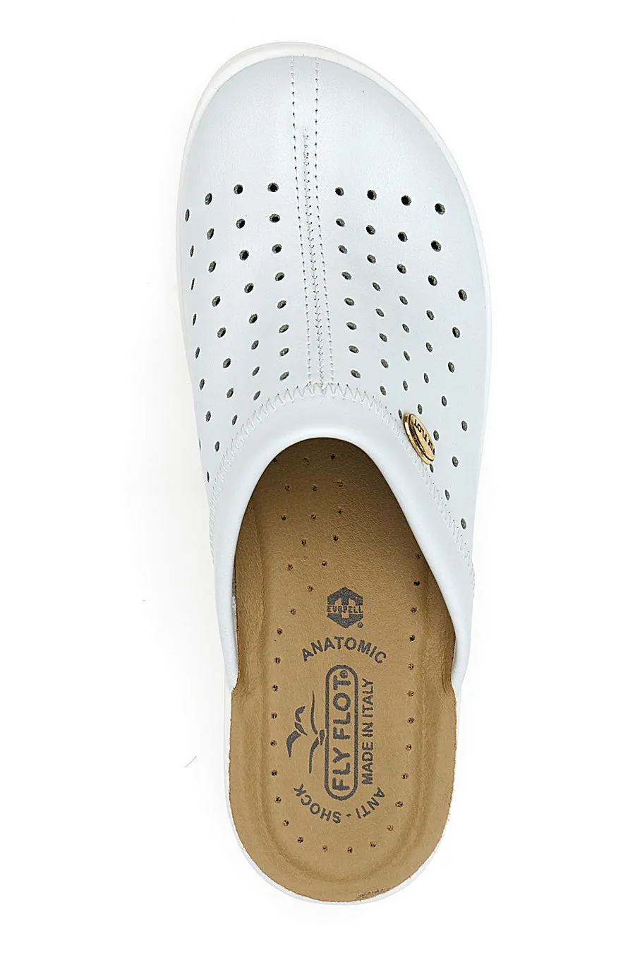   FLY FLOT Ciabatte Professionali Bianche Con Plantare Anatomico Made In Italy Fly Flot 5001