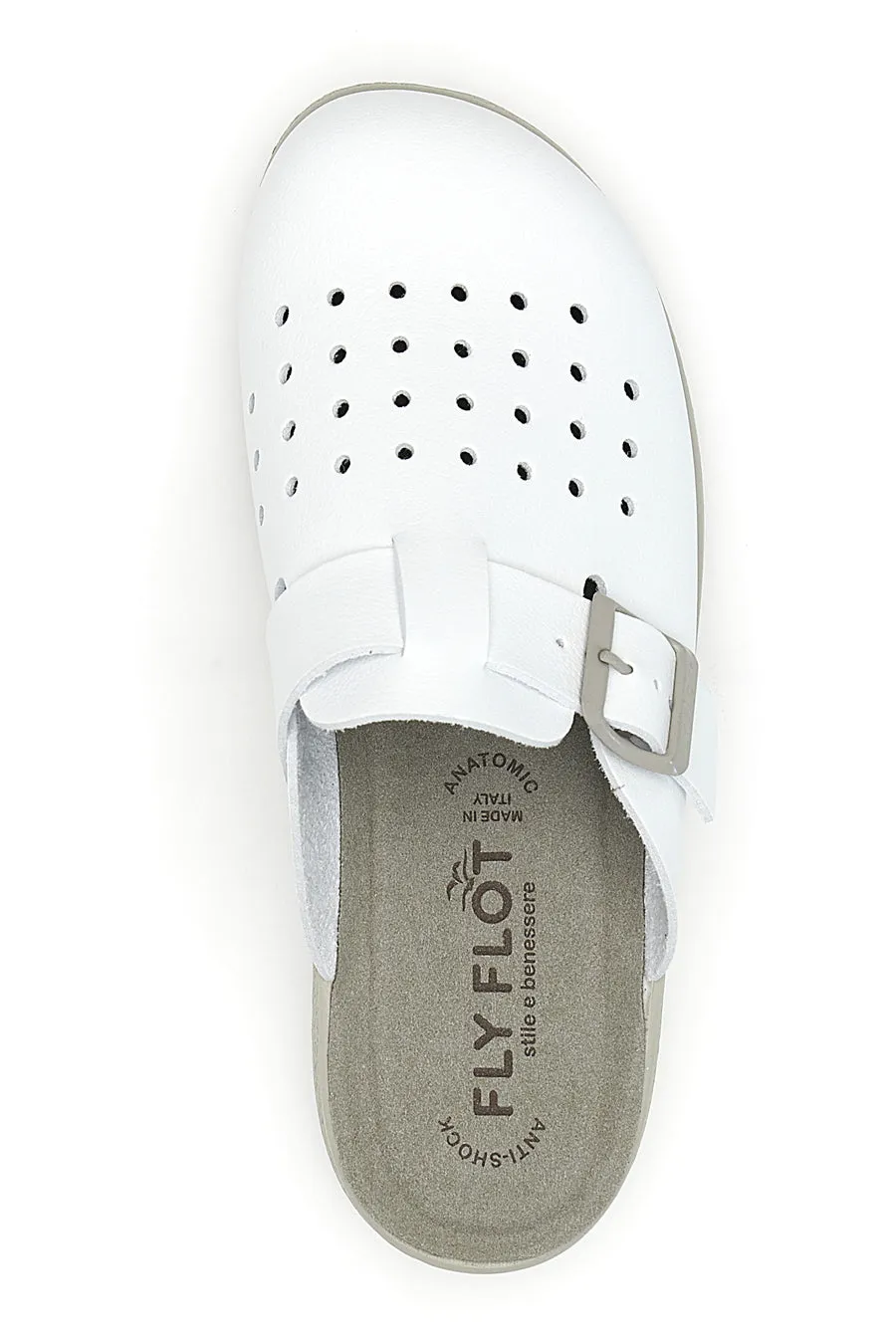   FLY FLOT Ciabatte Professionali Bianche Con Plantare Anatomico Made In Italy Fly Flot 5134
