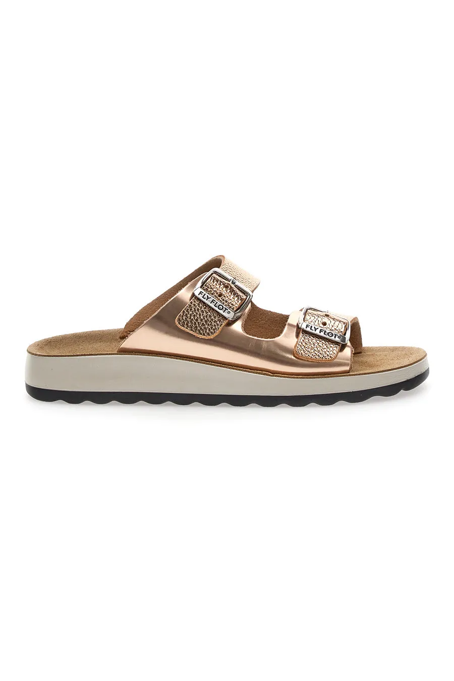   FLY FLOT Ciabatte Rose Gold con Fibbia Fly Flot 7764