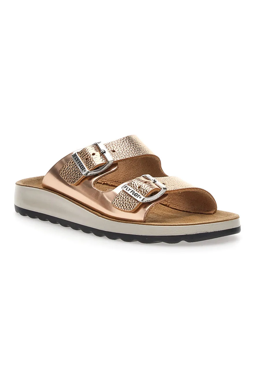   FLY FLOT Ciabatte Rose Gold con Fibbia Fly Flot 7764
