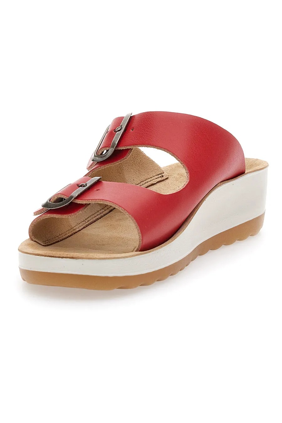   FLY FLOT Ciabatte Rosse Con Fibbie Fly Flot 42642