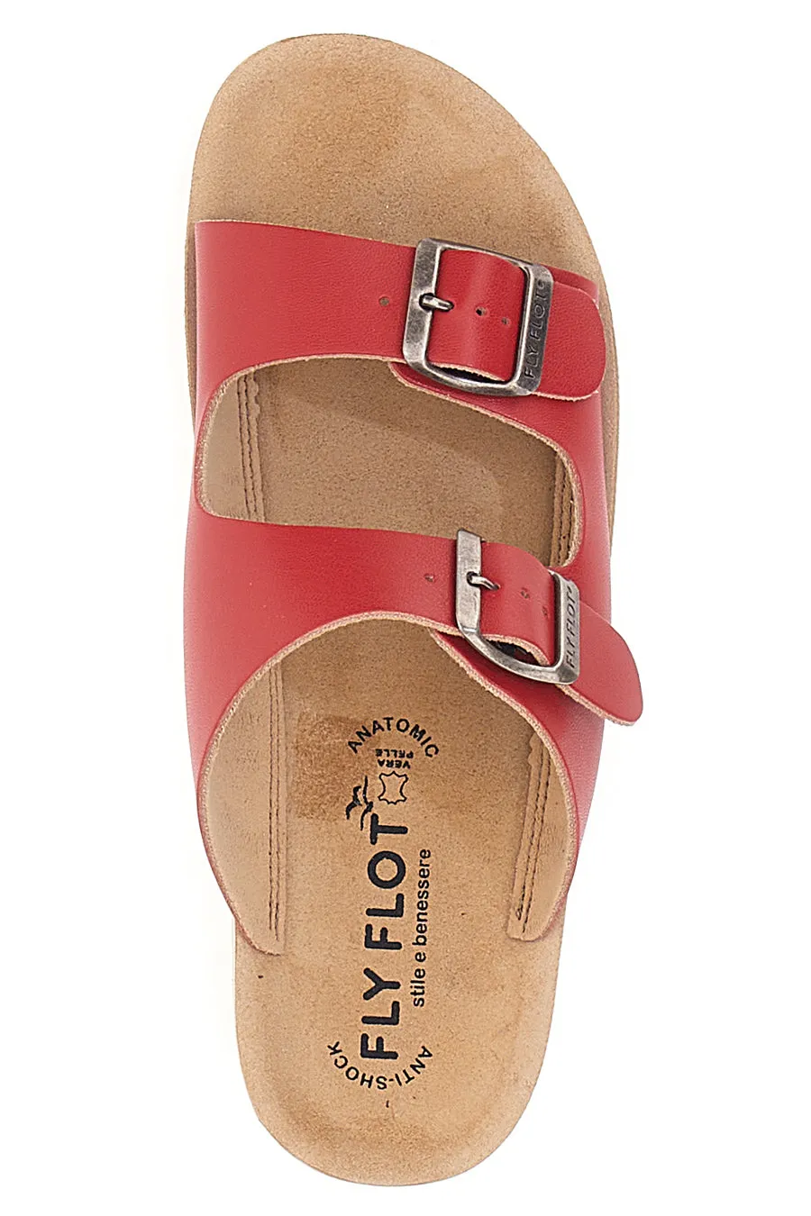   FLY FLOT Ciabatte Rosse Con Fibbie Fly Flot 42642