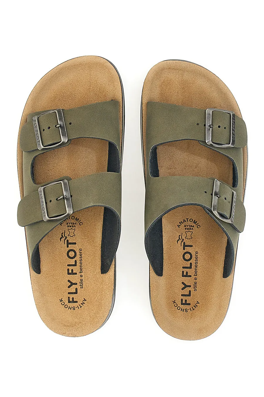  FLY FLOT Ciabatte Verdi Comfort Made in Italy Fly Flot 781714