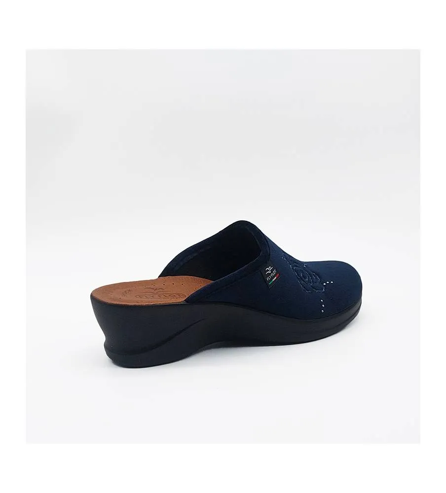 Fly Flot Pantofole Donna 96W55 PE Blu