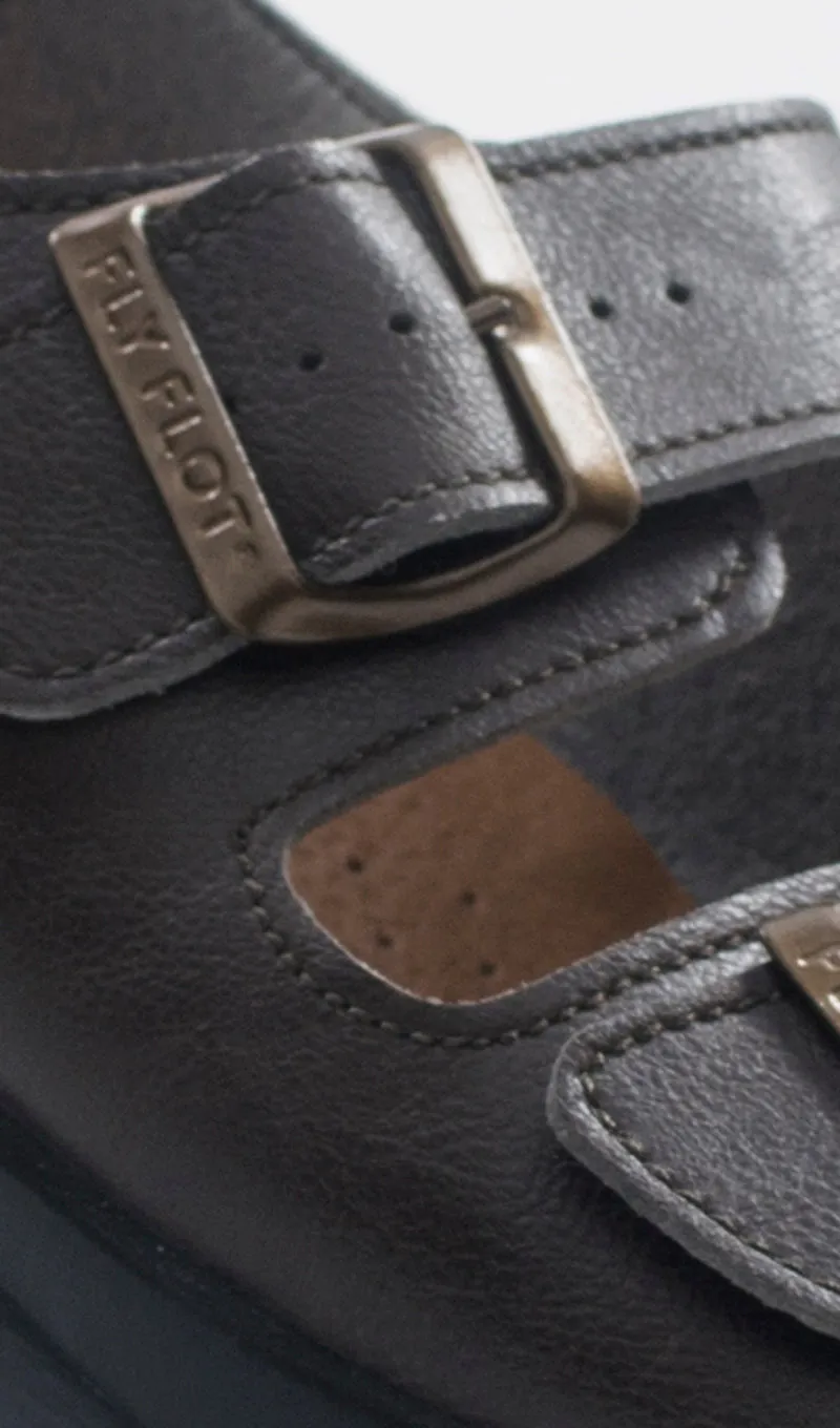 FLY FLOT Sandalo uomo marrone in pelle