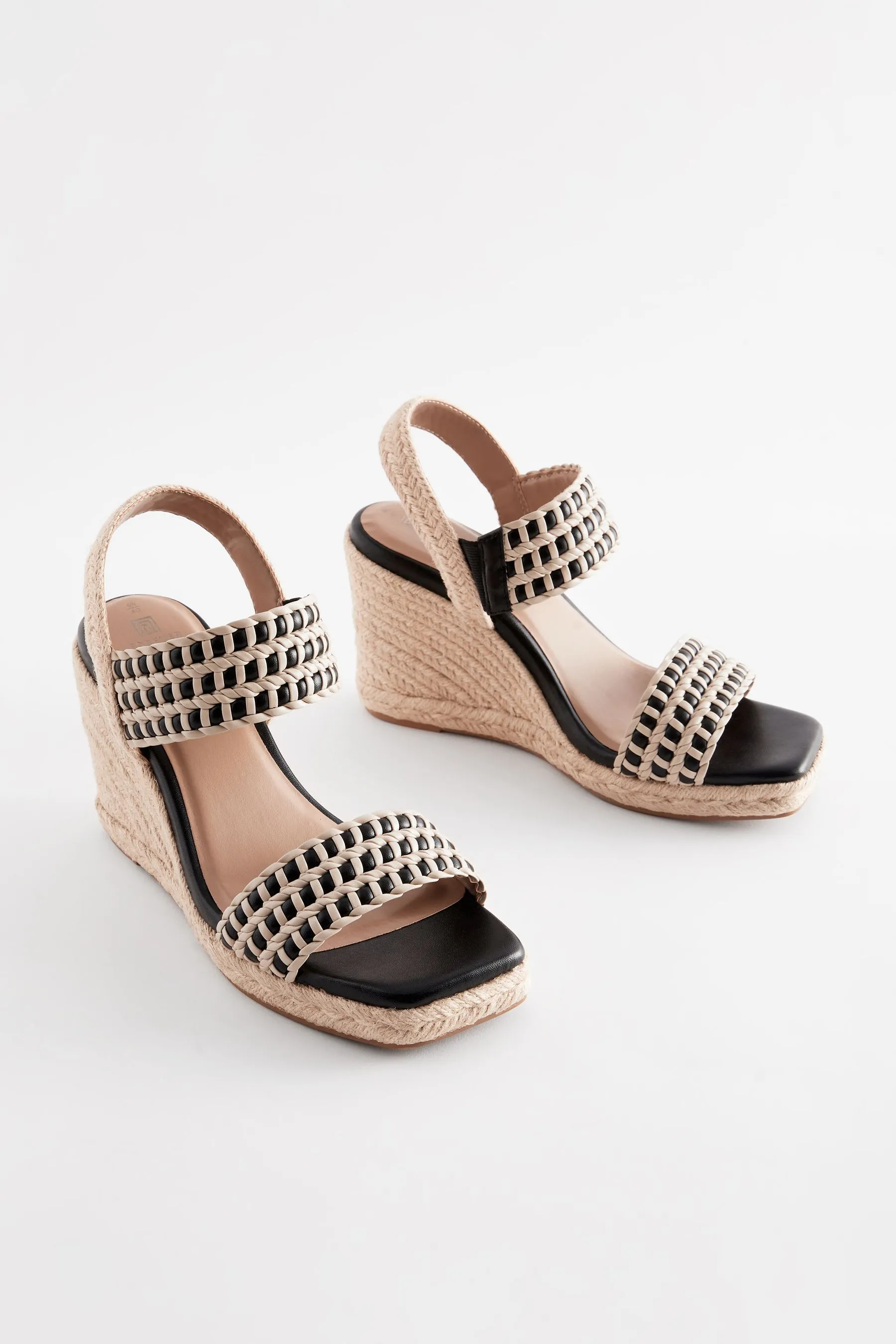Forever Comfort® - Zeppe intrecciate con punta quadrata