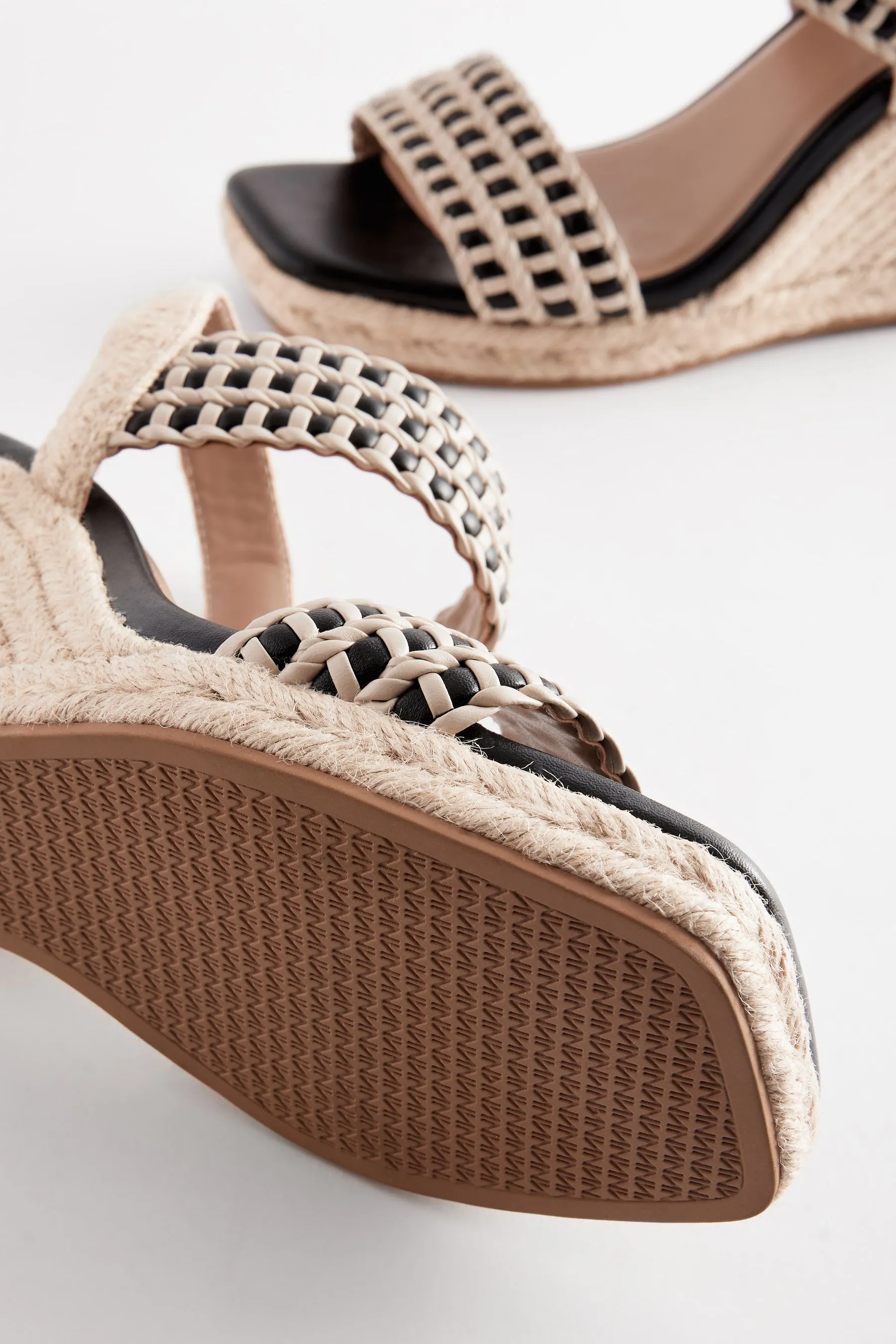 Forever Comfort® - Zeppe intrecciate con punta quadrata