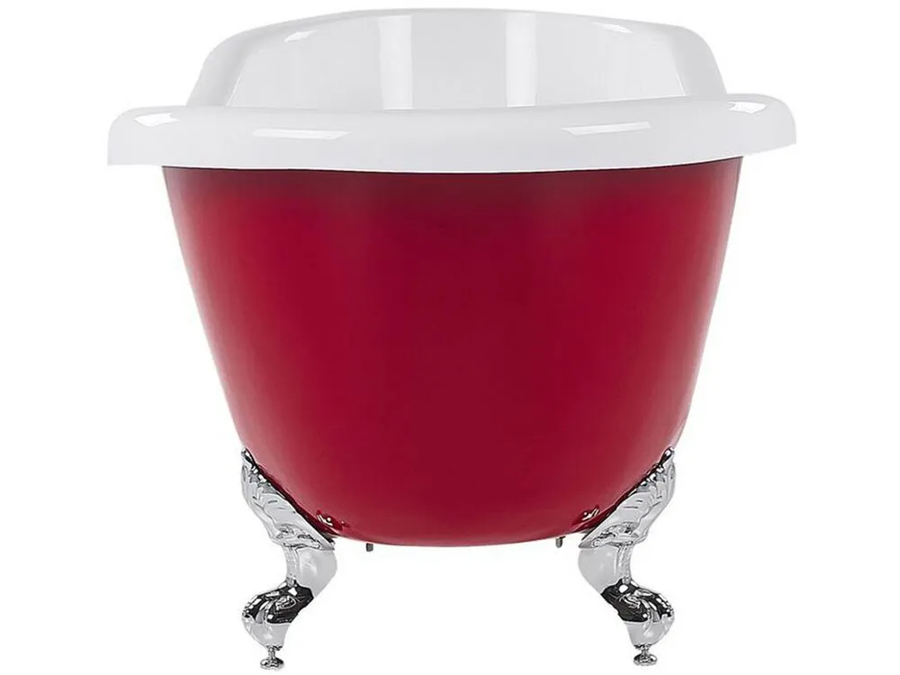 Freestanding Bath 1700 x 760 mm Red CAYMAN