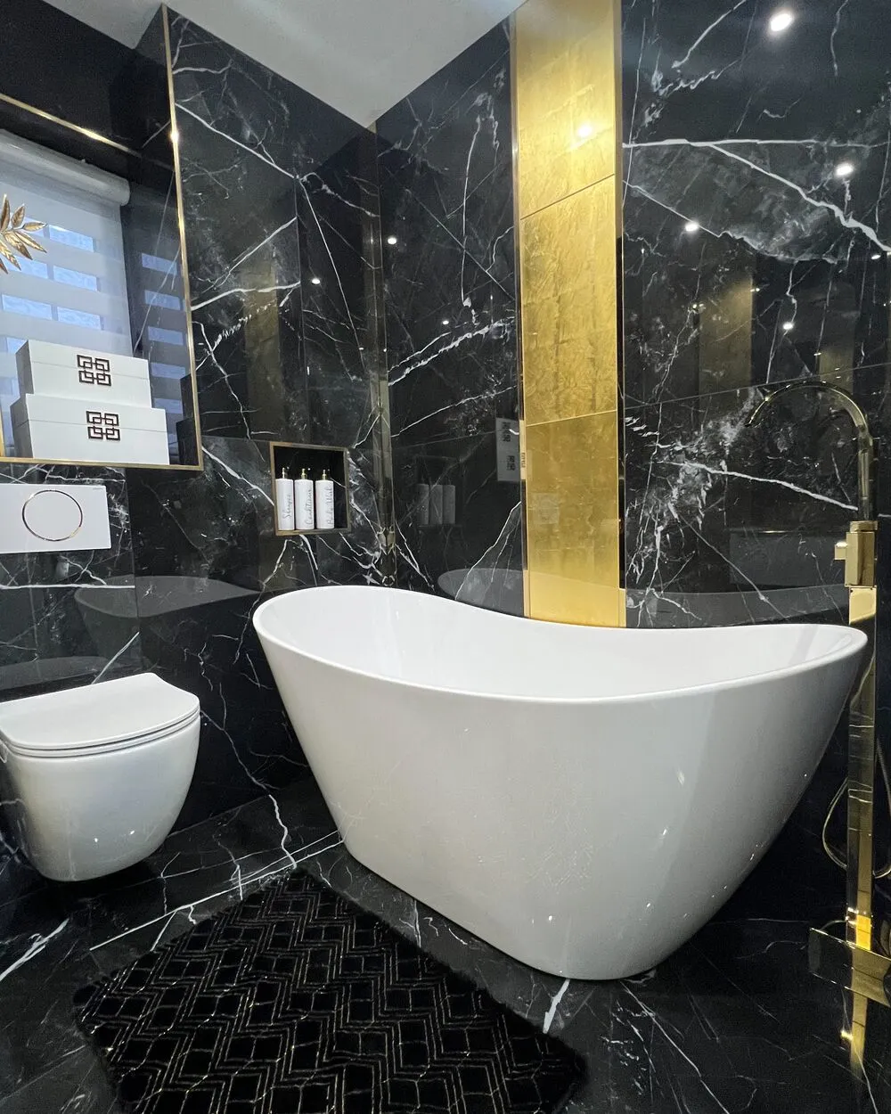 Freestanding Bathtub Faucet RIBBON Gold