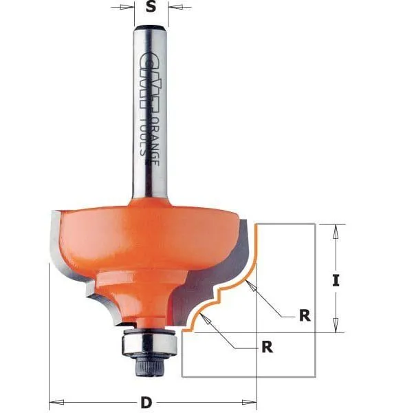 Fresa profilata CMT serie 945 doppio raggio 