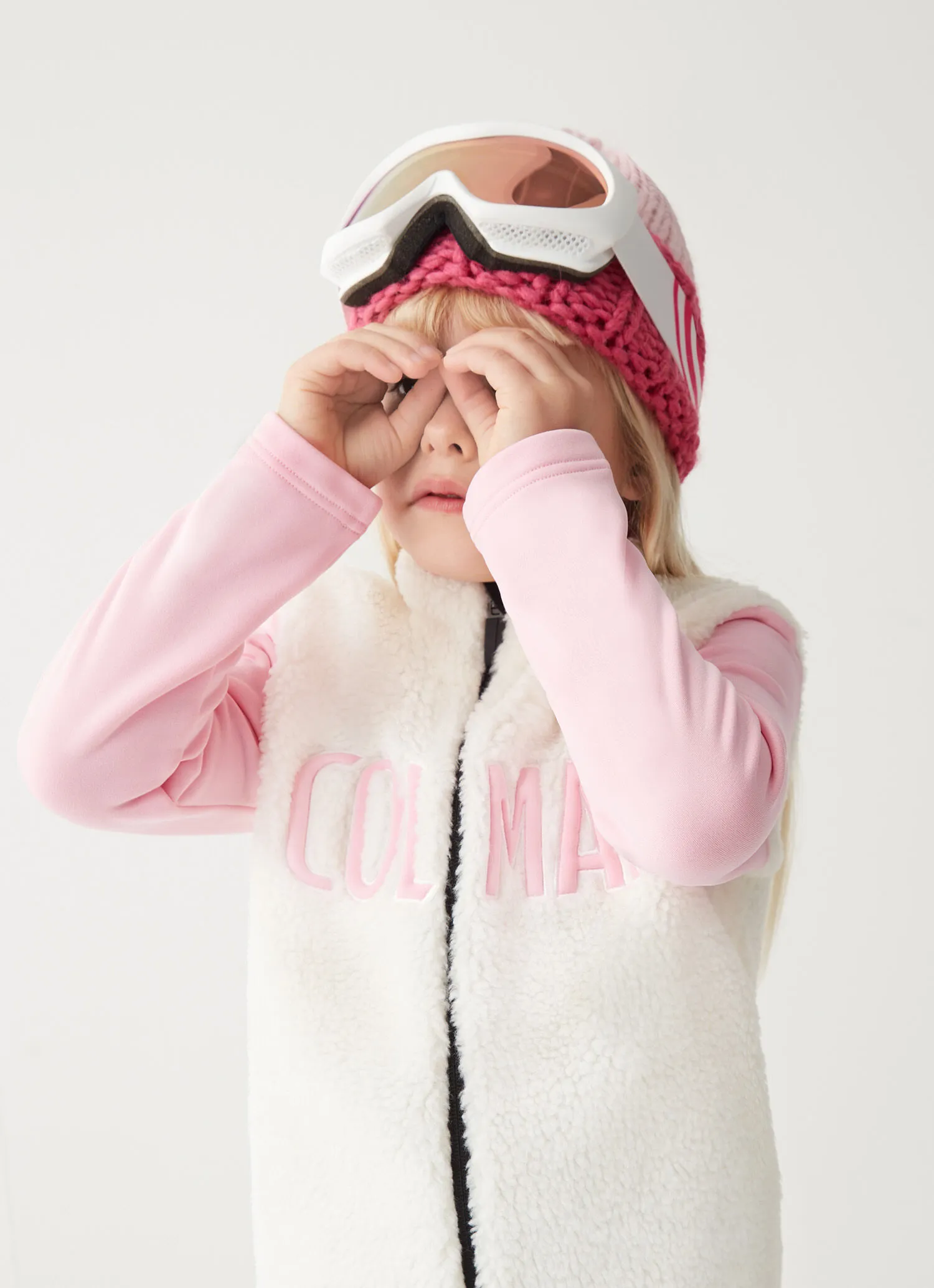 Full-zip ski sweatshirt in double-layer fabric