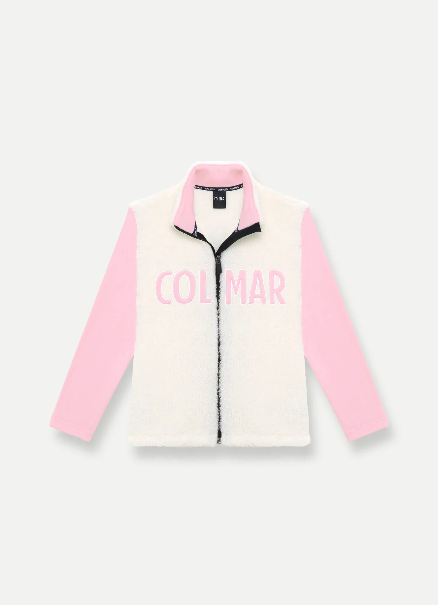Full-zip ski sweatshirt in double-layer fabric