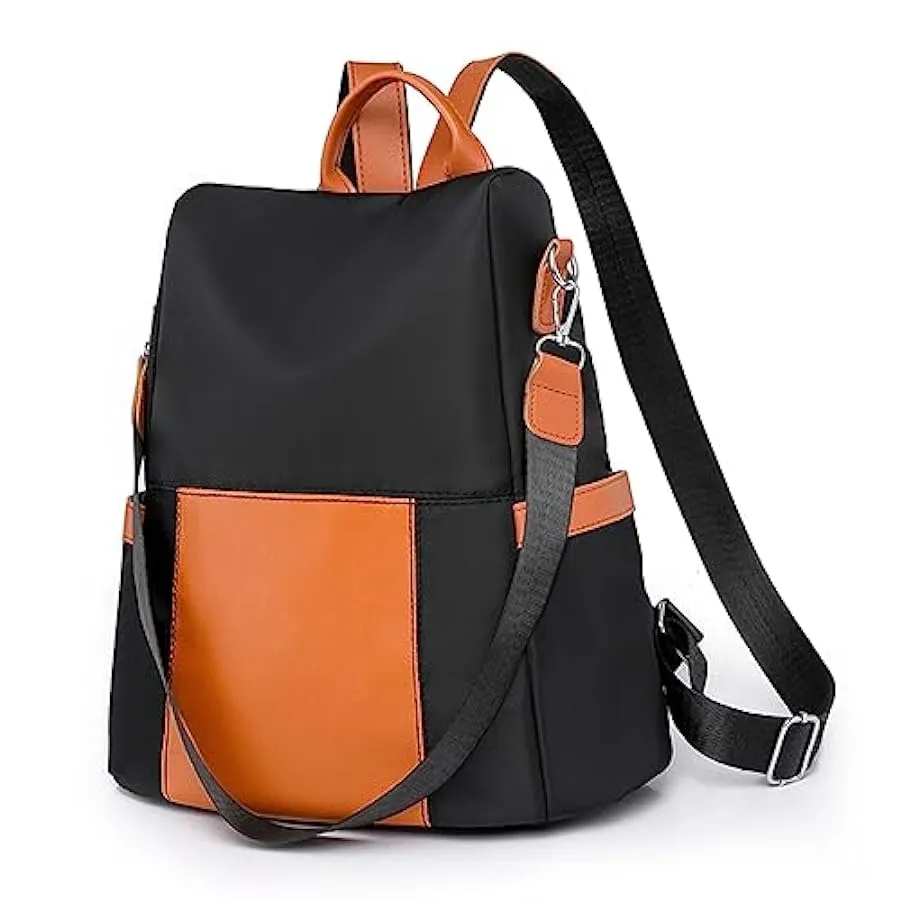 GDKKBIN Elegante-Zainetto-Capacità-Antifurto Borse a Zainetto In Nylon, Zaino Casual da Donna, Impermeabile Con Tracolla, Borsa 
