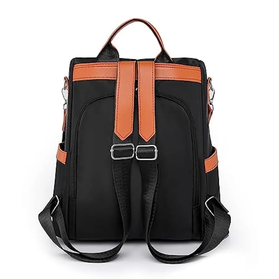 GDKKBIN Elegante-Zainetto-Capacità-Antifurto Borse a Zainetto In Nylon, Zaino Casual da Donna, Impermeabile Con Tracolla, Borsa 