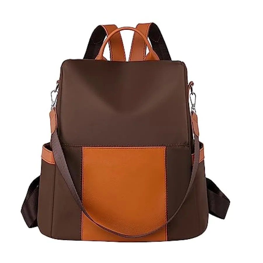 GDKKBIN Elegante-Zainetto-Capacità-Antifurto Borse a Zainetto In Nylon, Zaino Casual da Donna, Impermeabile Con Tracolla, Borsa 