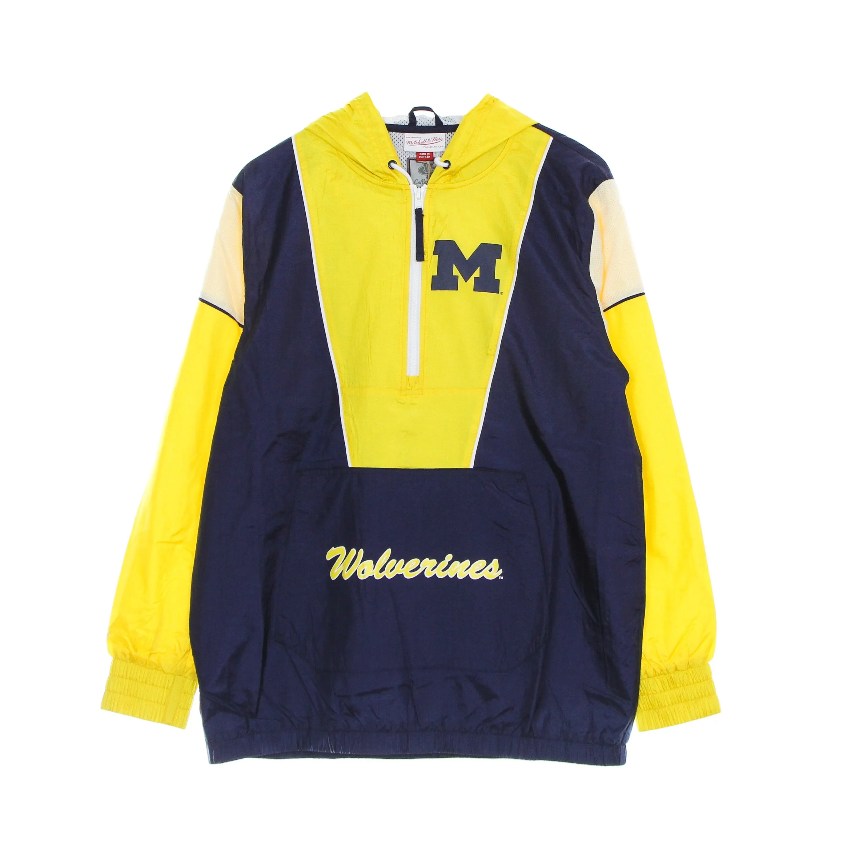 Giacca A Vento Uomo Ncaa Highlight Reel Windbreaker Msuspa Navy/yellow