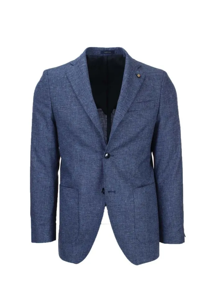 Giacca Blazer sfoderata in cotone e lino