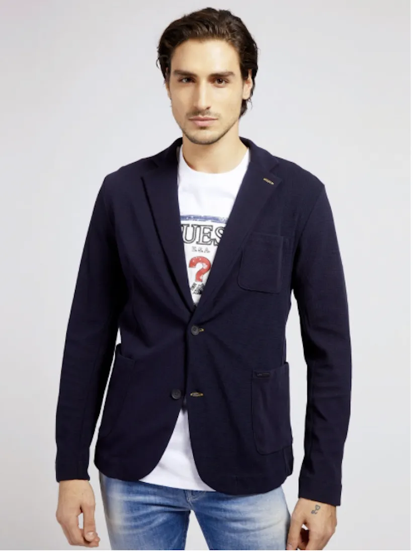 Giacca Guess uomo in cotone modello slim fit M1RN24WDNF0
