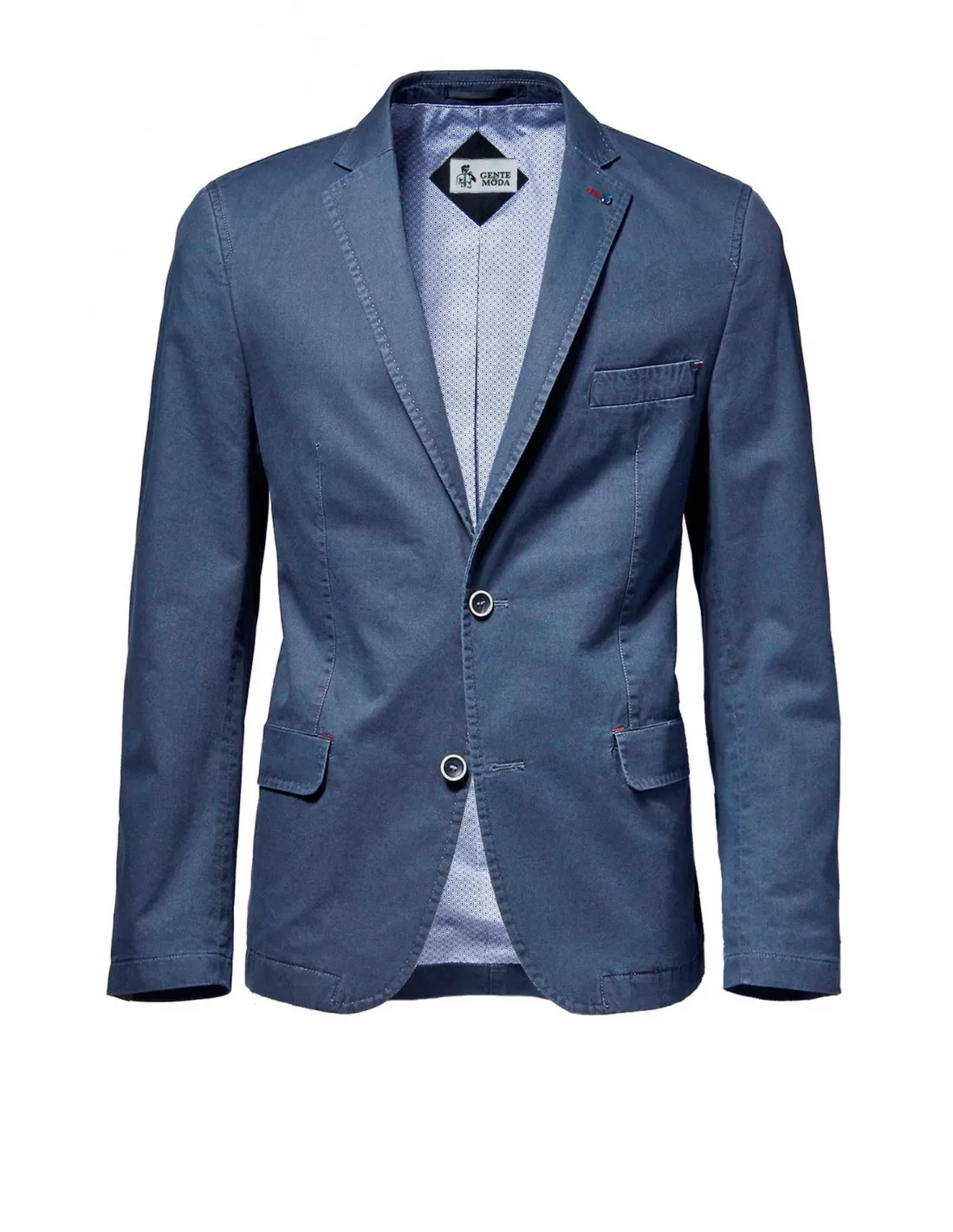 Giacca in cotone mod Brera Blu