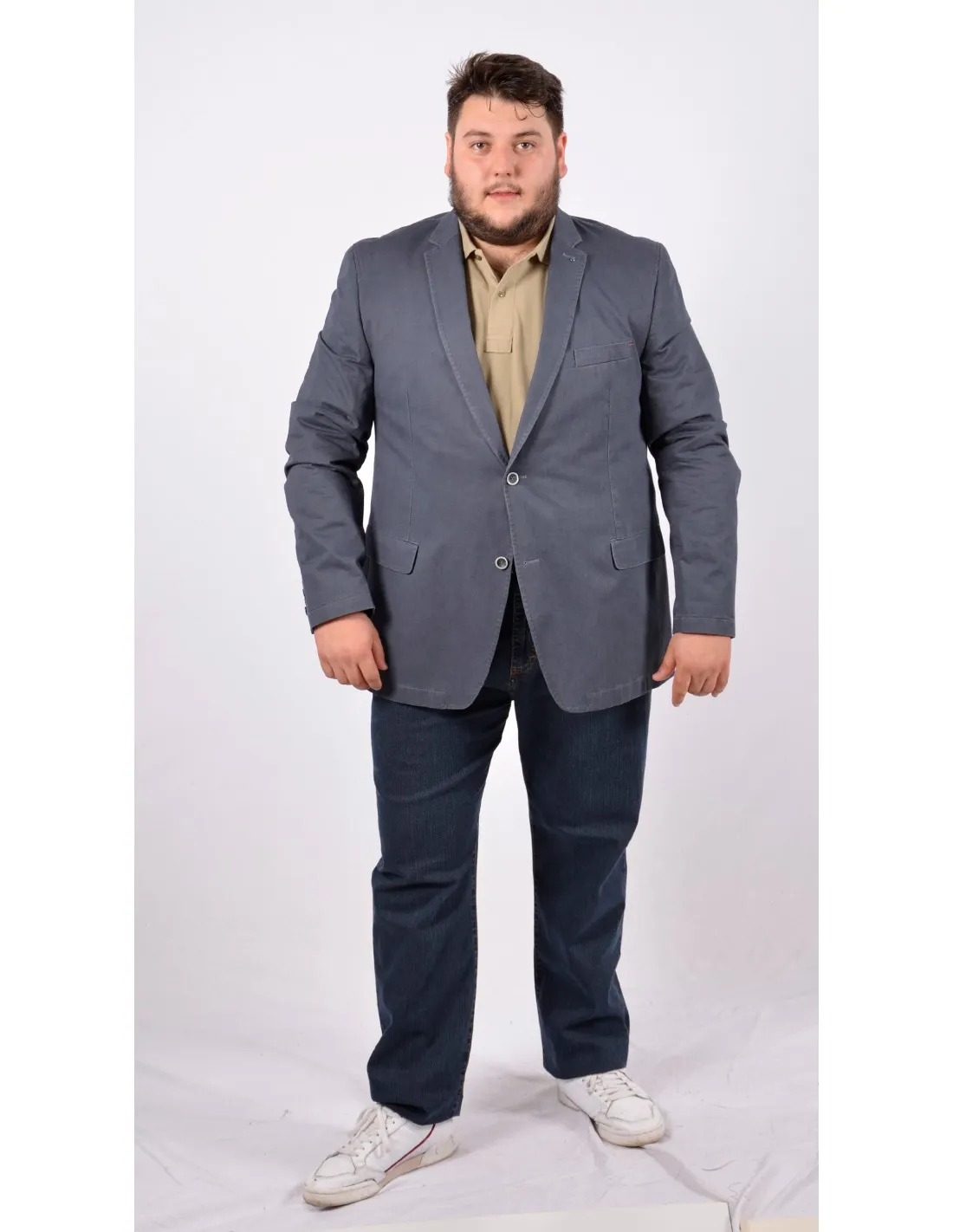 Giacca in cotone mod Brera Blu