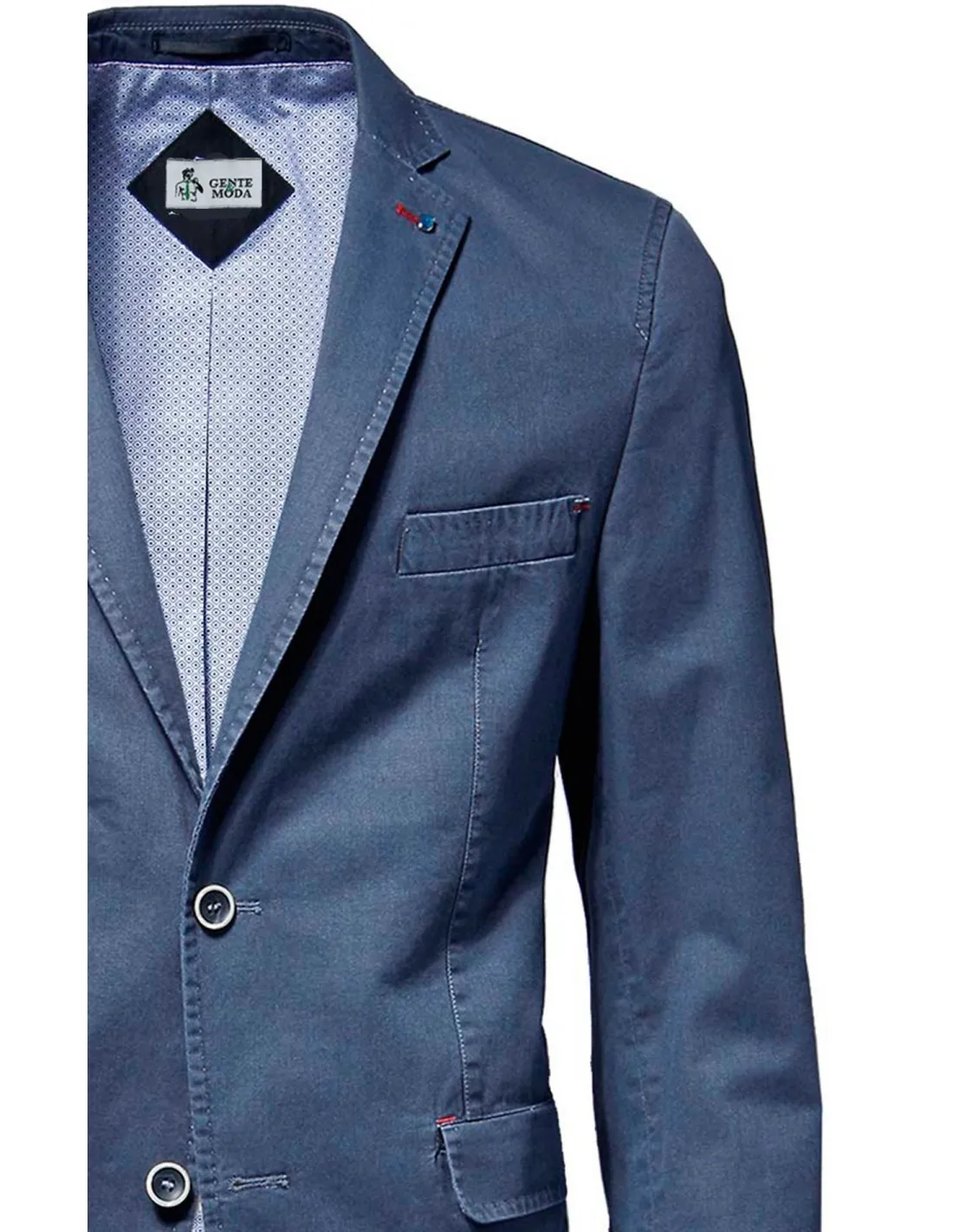 Giacca in cotone mod Brera Blu