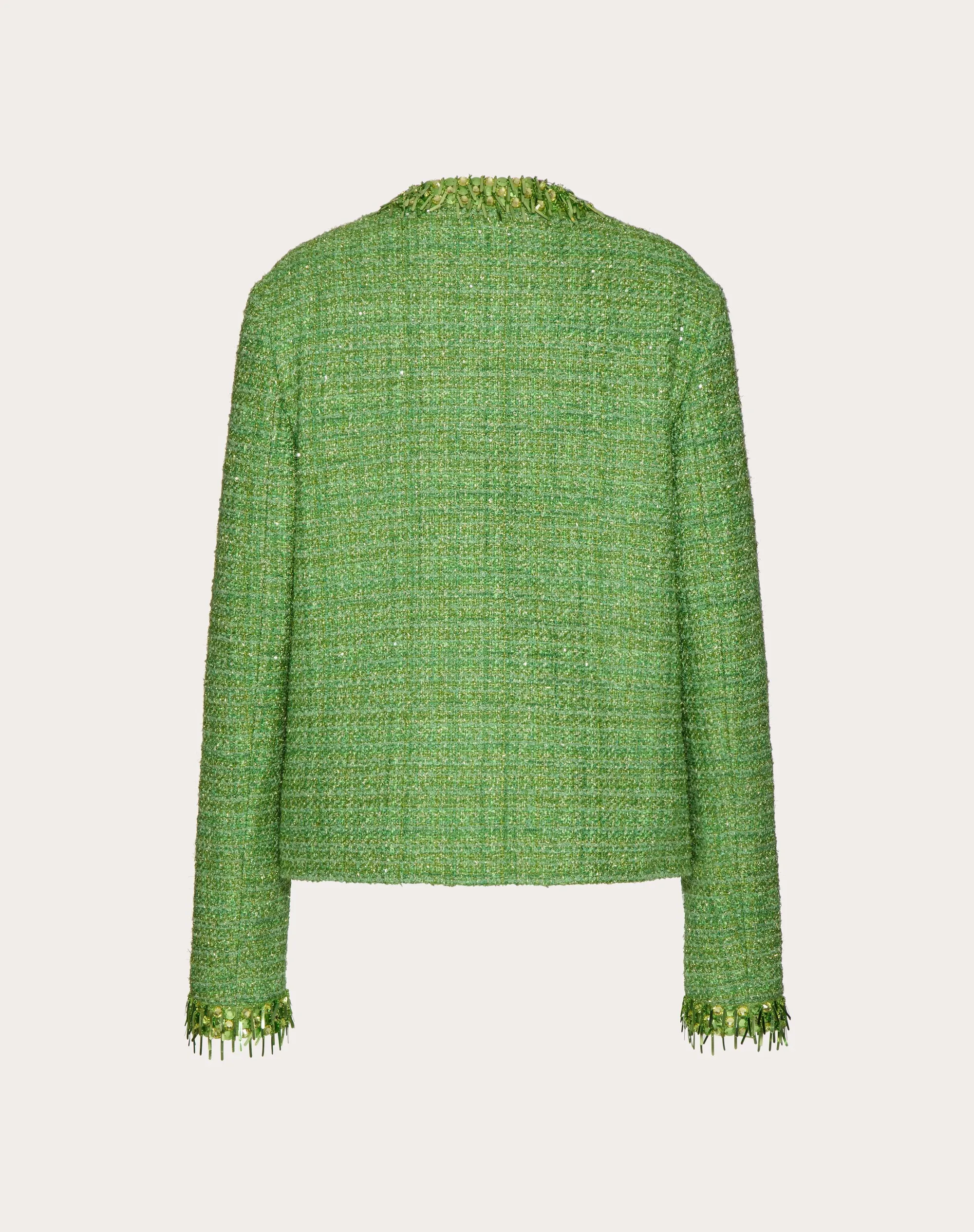 GIACCA IN GLAZE TWEED LIGHT RICAMATA
