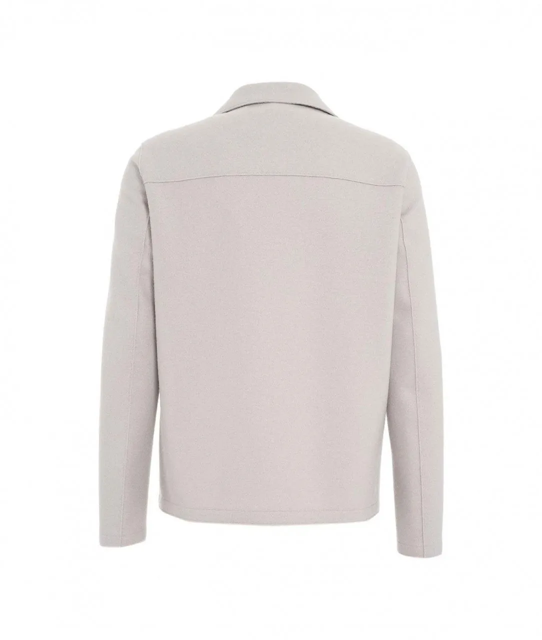 Giacca in lana vergine grigio chiaro grigio chiaro