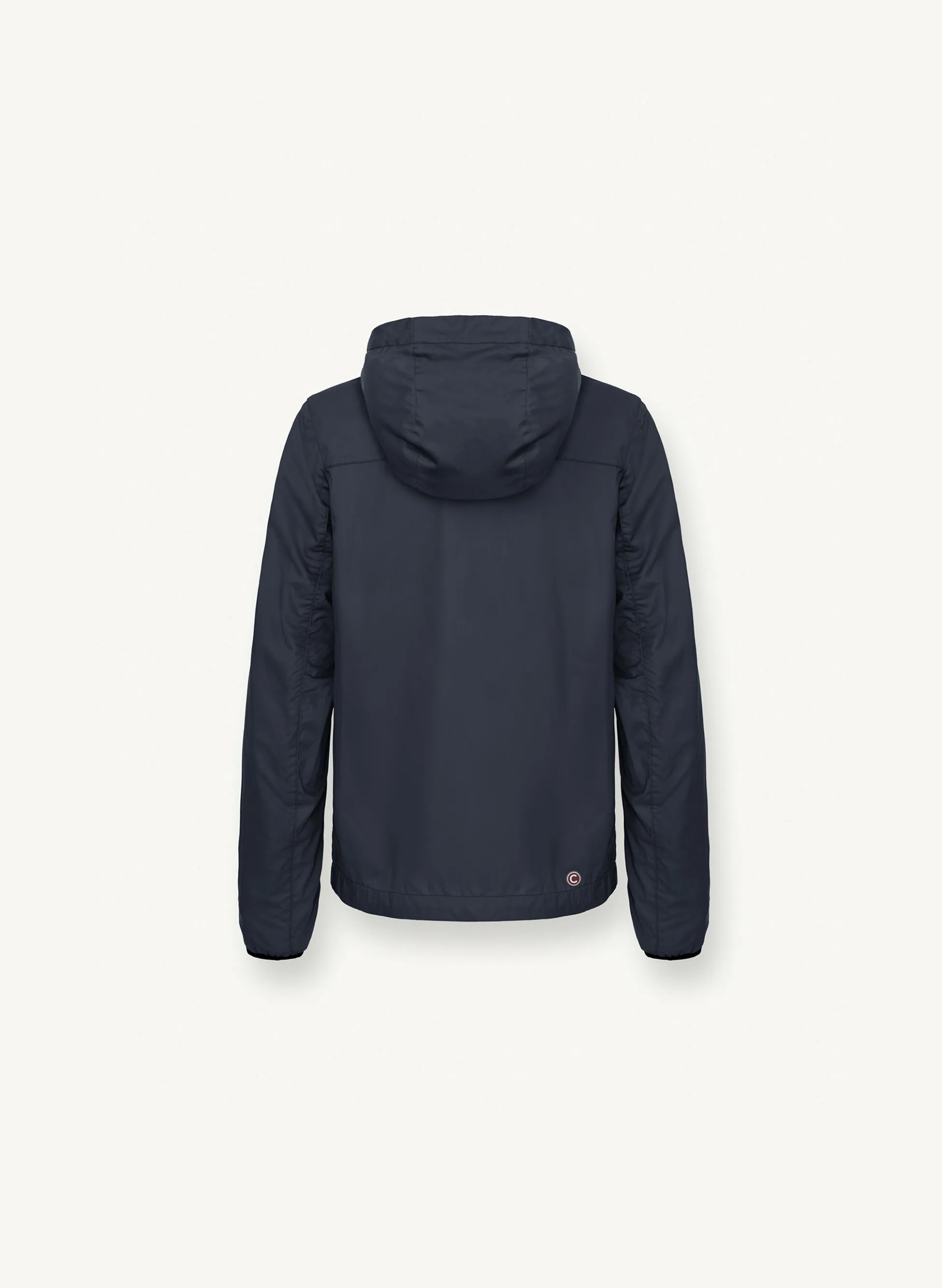 giacca in twill di cotone con cappuccio