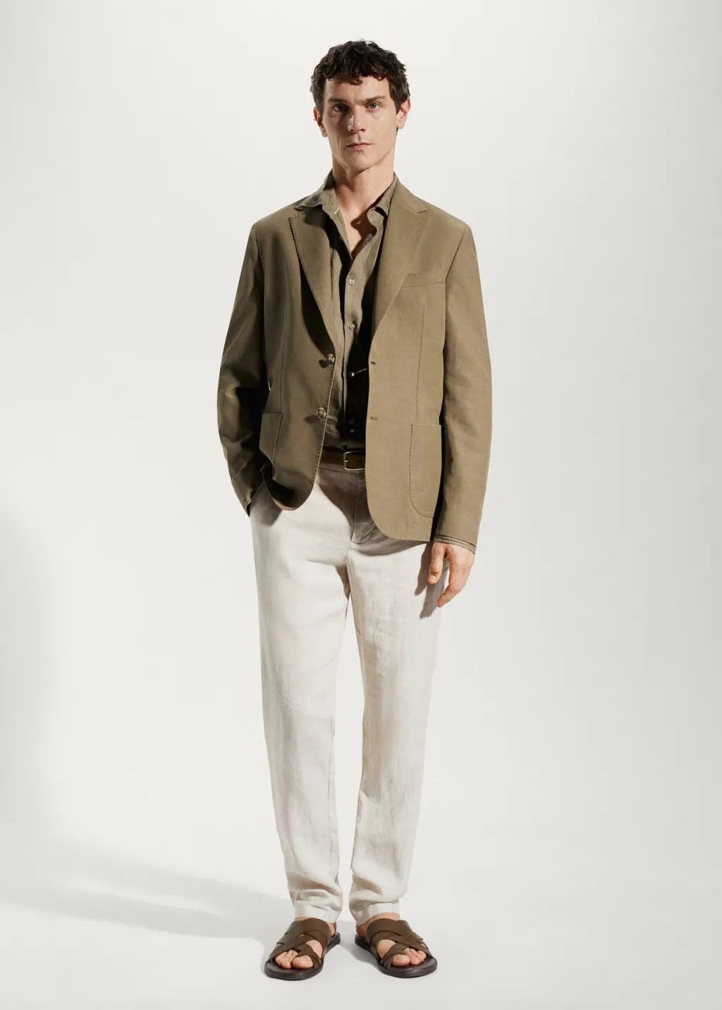 Giacca slim fit cotone