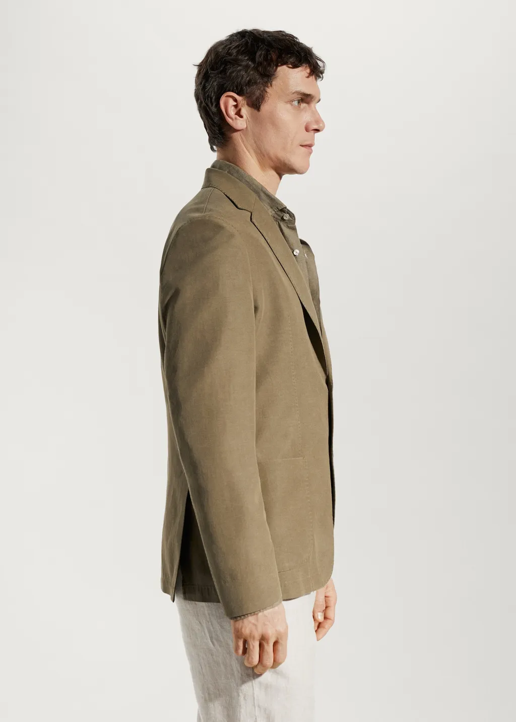 Giacca slim fit cotone
