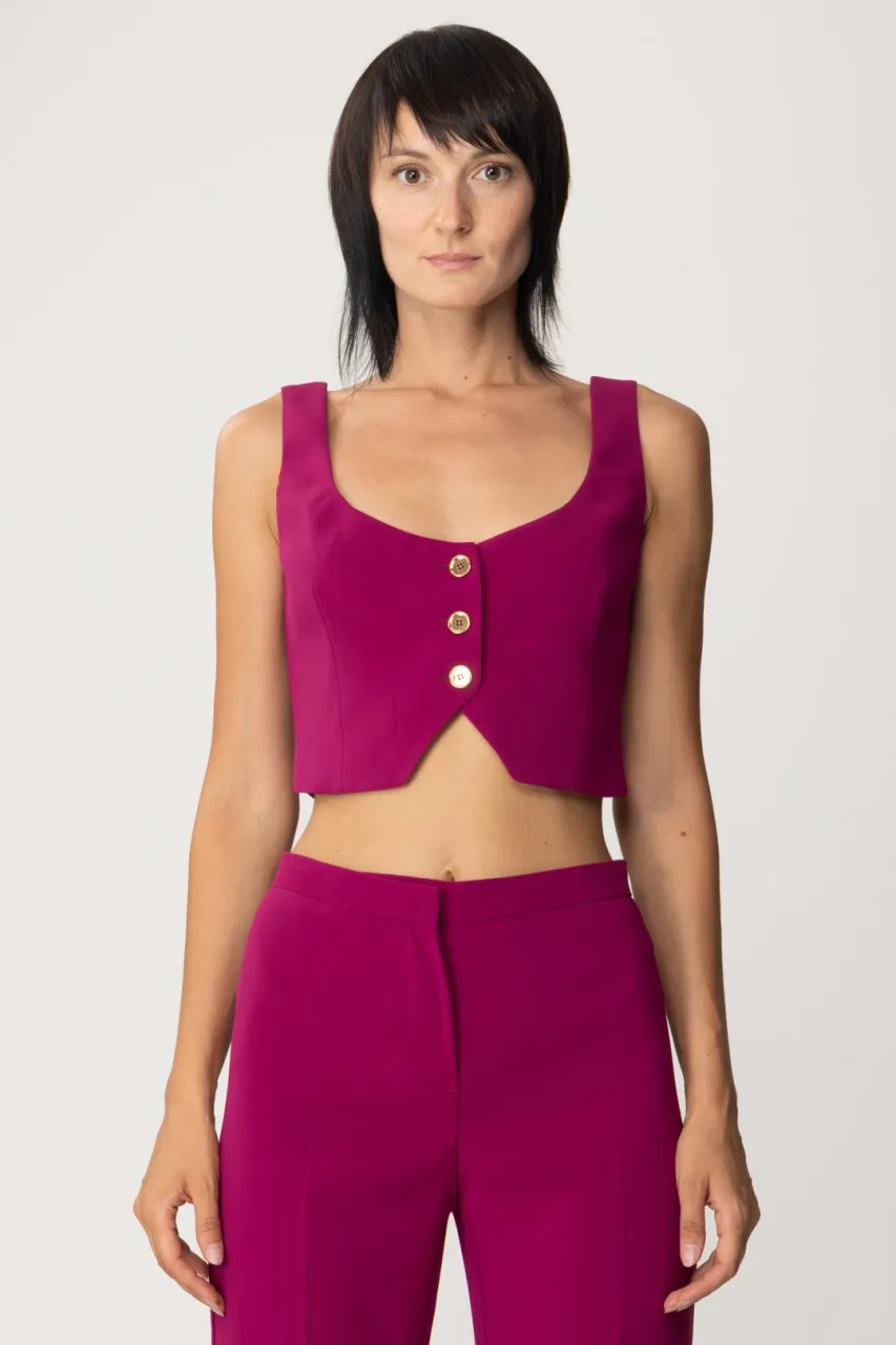 Gilet corto VIOLA BUGANVILLE
