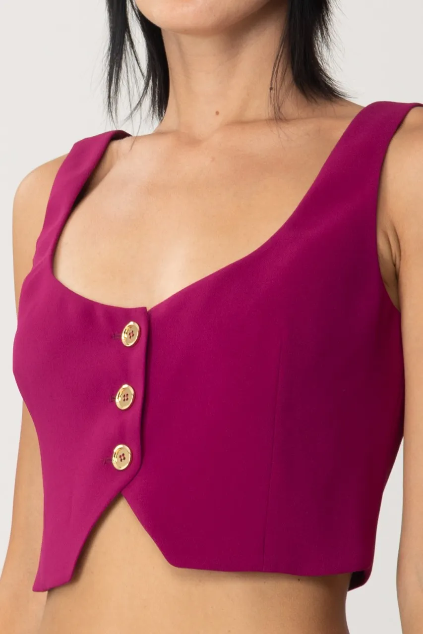 Gilet corto VIOLA BUGANVILLE
