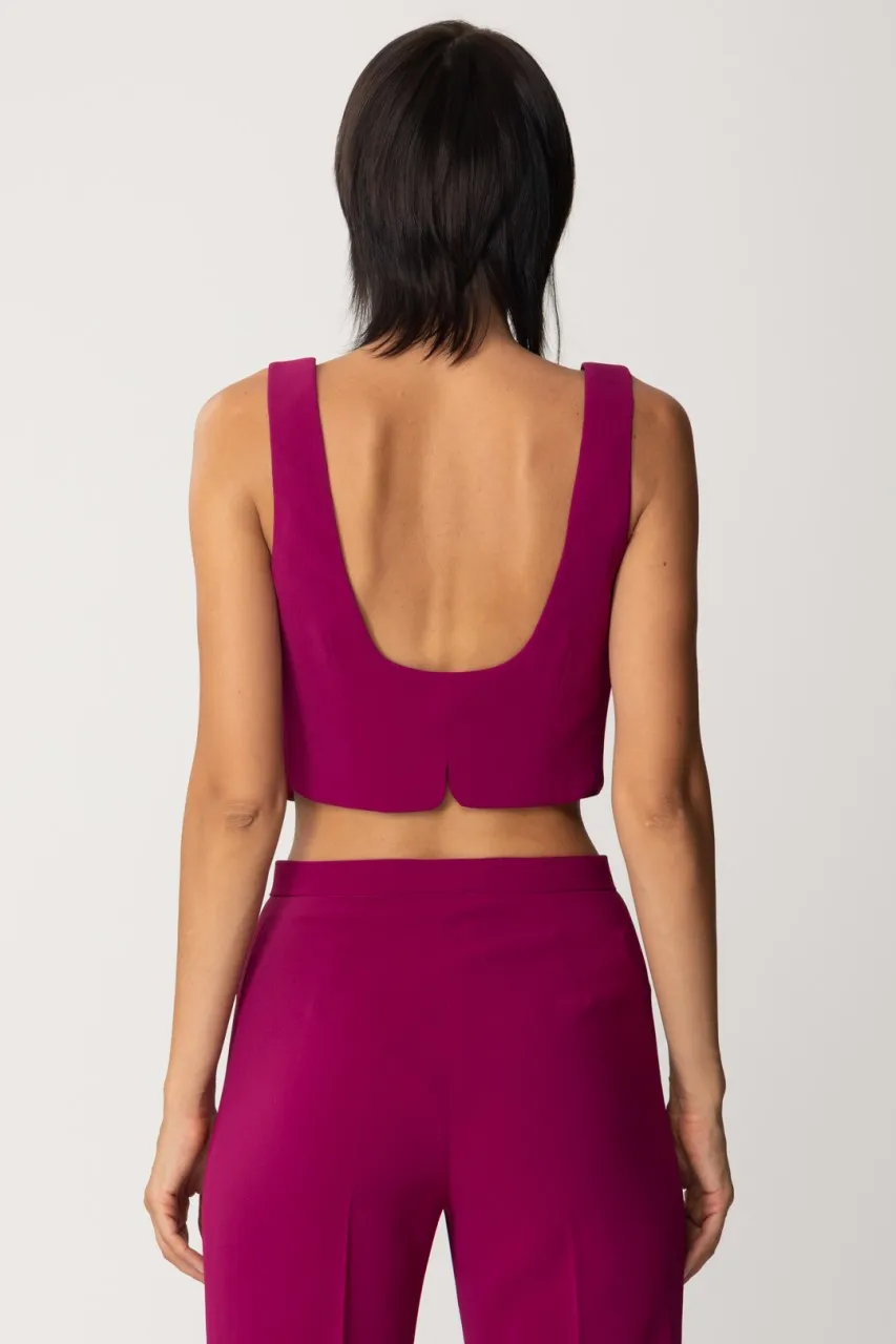 Gilet corto VIOLA BUGANVILLE