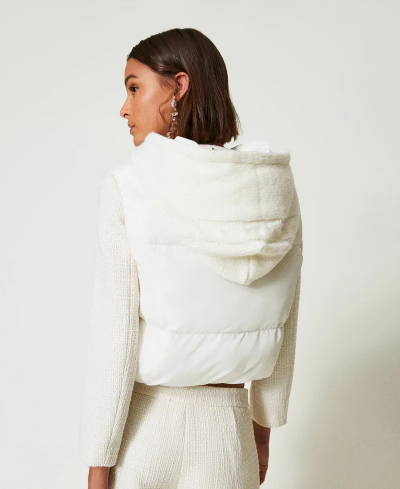Gilet imbottito con trecce
