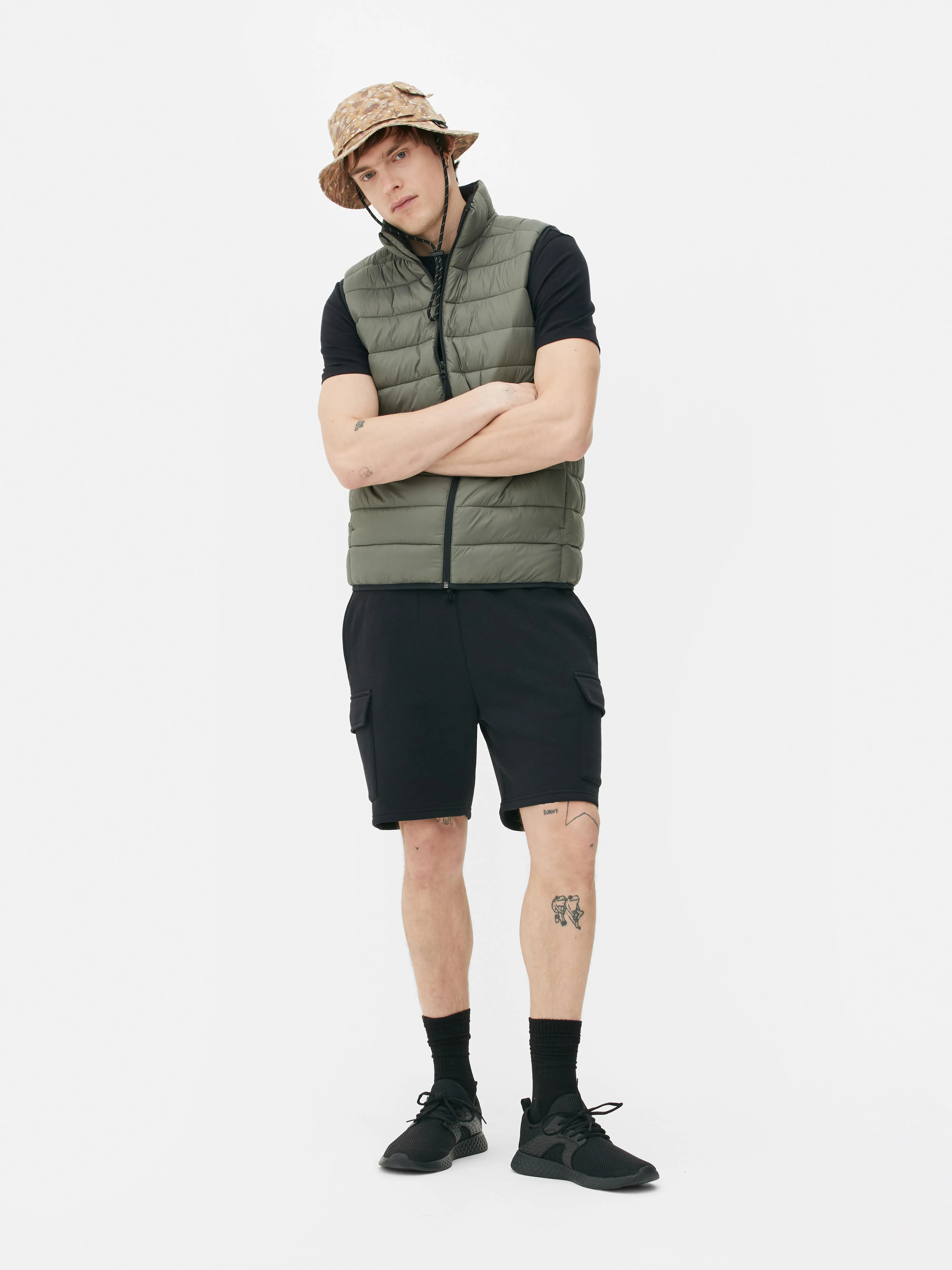 Gilet imbottito con zip