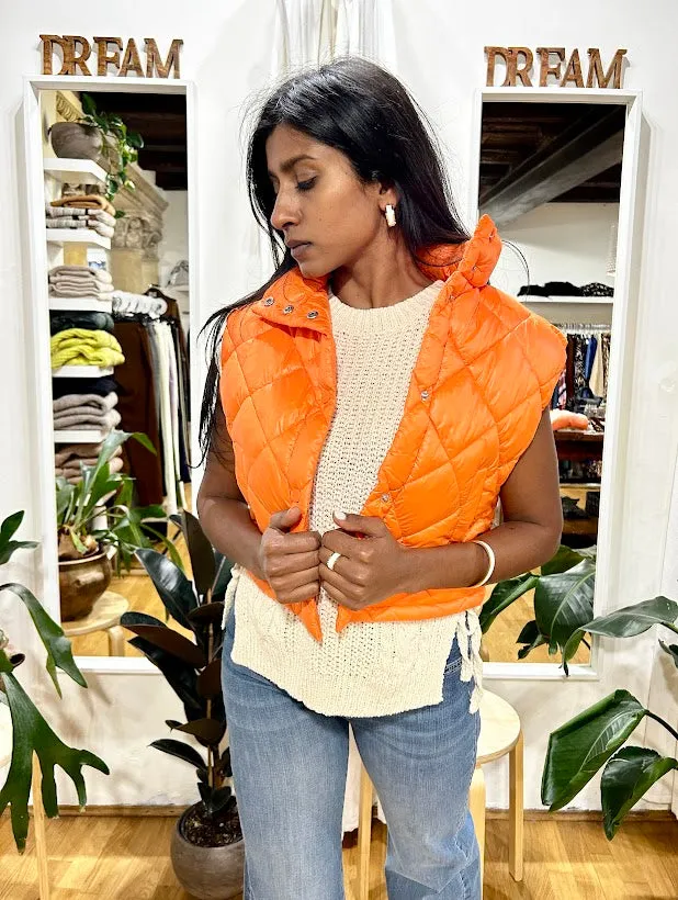 Gilet imbottito crop