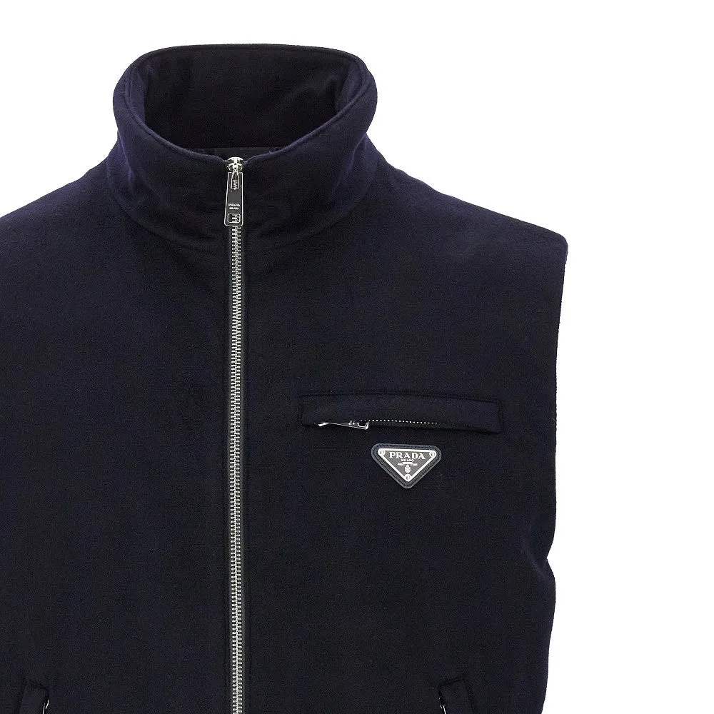 Gilet imbottito in cachemire idrorepellente