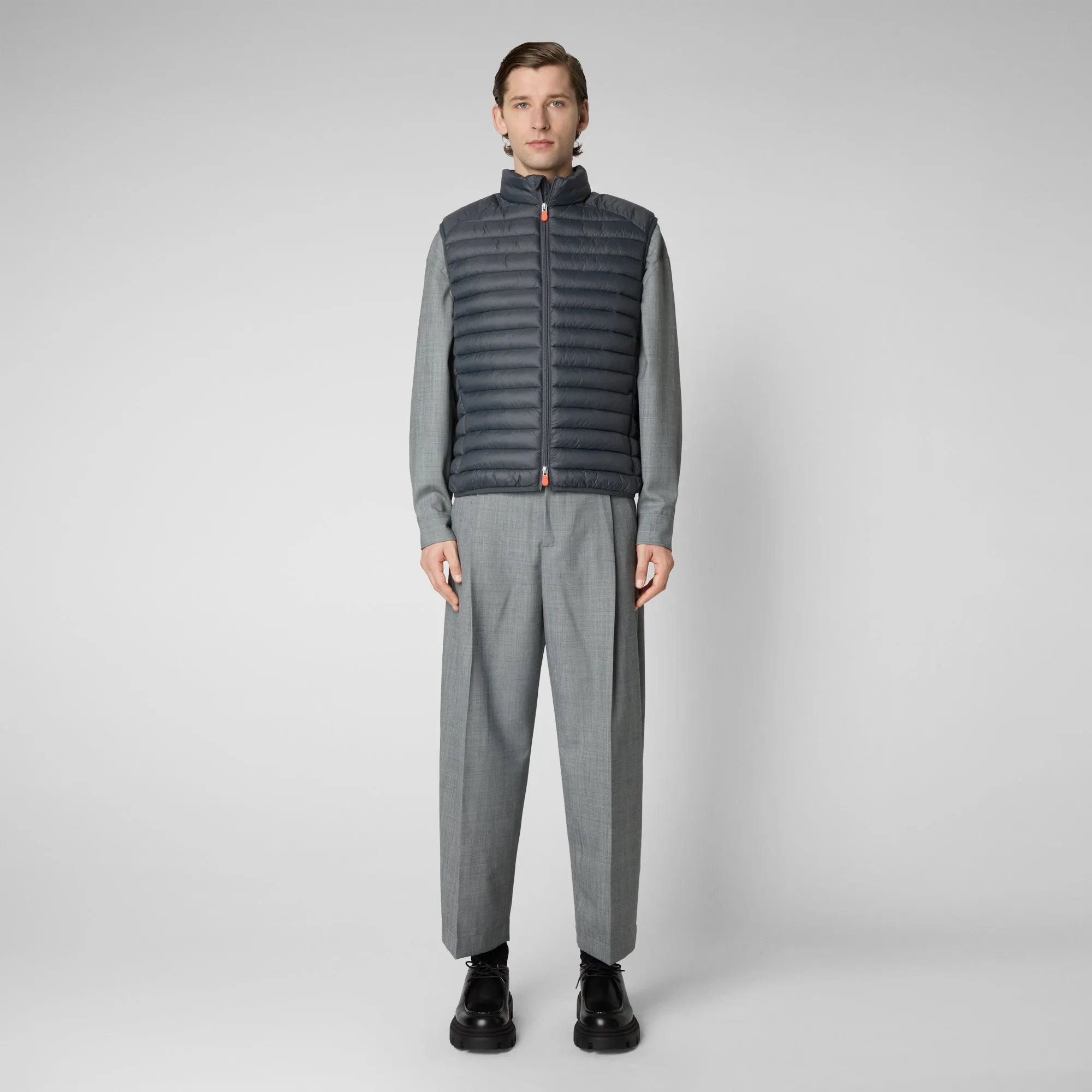 Gilet imbottito uomo Adam grigio tempesta