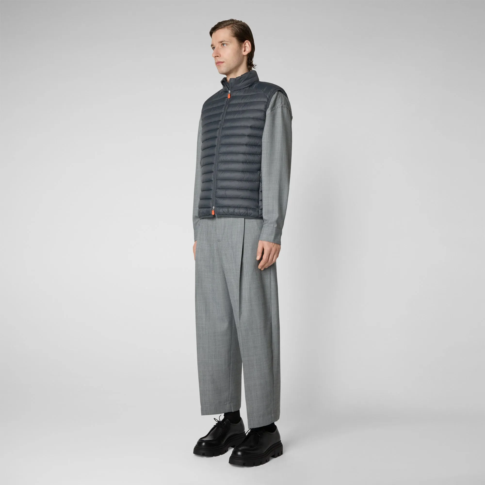 Gilet imbottito uomo Adam grigio tempesta