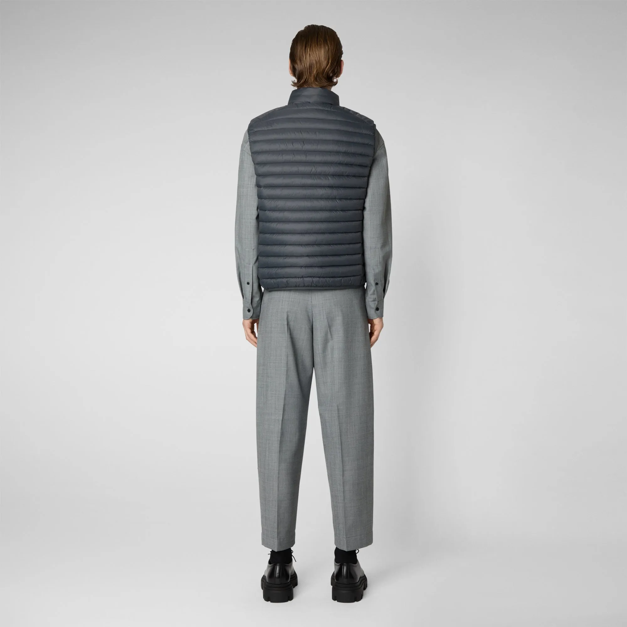 Gilet imbottito uomo Adam grigio tempesta